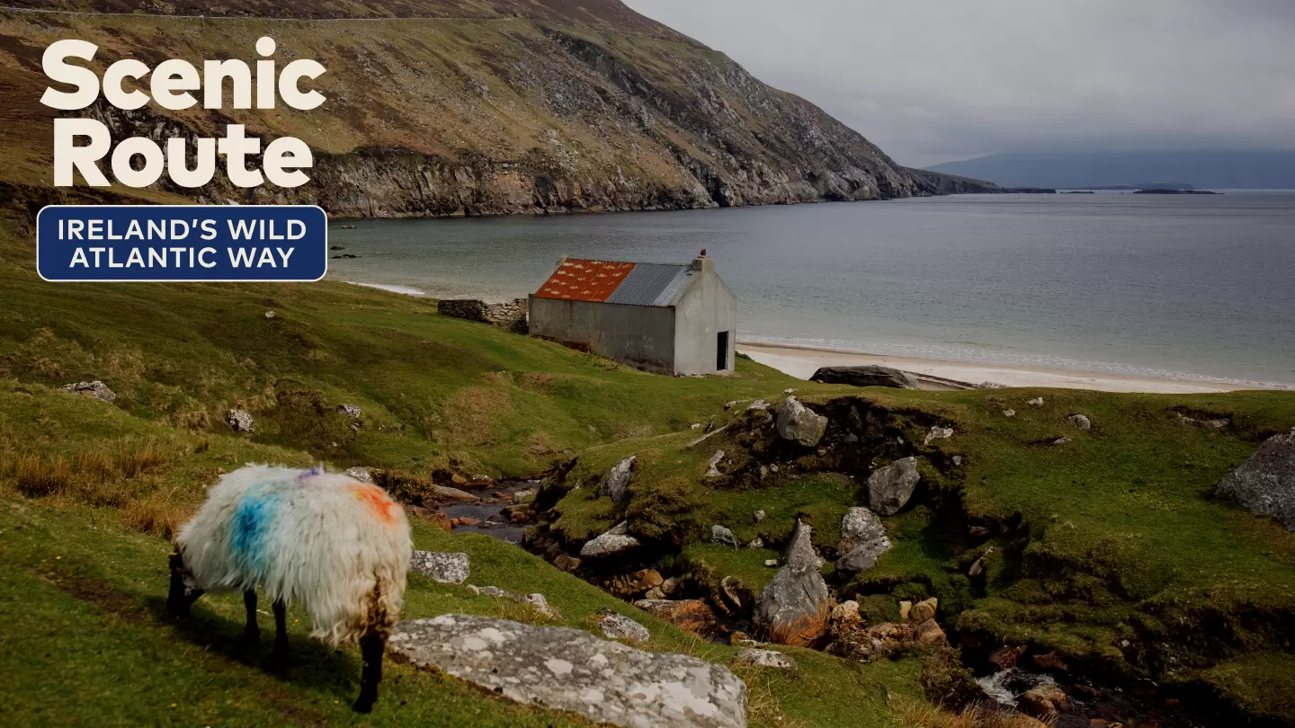 This itinerary takes you up the Wild Atlantic Way county-by-county – a thrilling route that encompasses adventurous hiking trails, scenic overlooks, foodie stops, history from the Bronze age to WWII © Robert Ormerod for Lonely Planet; Graphics by Dustin Johnson / Lonely Planet