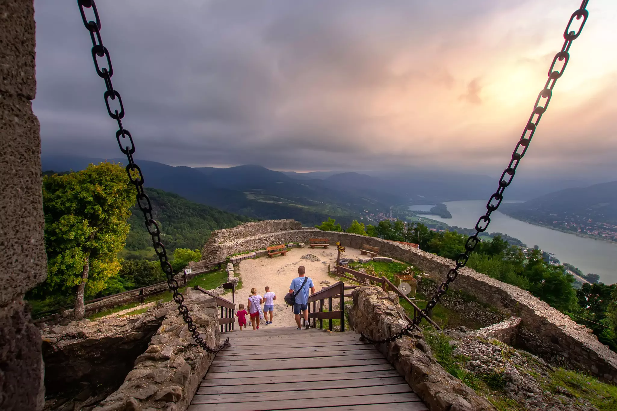 The Danube Bend from the Citadel at Visegrád. kardosildistock/Shutterstock