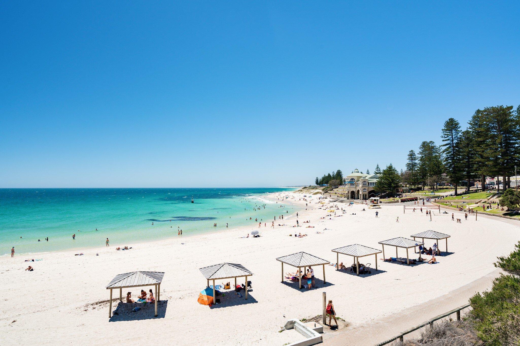 A busy Cottesloe Beach, Perth, Western Australia on a beautiful Summer afternoon. Photographed: December 22, 2017.
779800243
attraction, aussie, aussie beach, australia, australian, australian beach, beautiful weather, blue, cottesloe, cottesloe beach, hot, house, indian, indiana, landscape, ocean, outdoors, people, perth, perth australia, perth beach, perth wa, sea, sky, summer, summer day, sunshine, swimming, tea, tourism, tourist, travel, turquoise, wa, water, wave, west australian, western, western australia