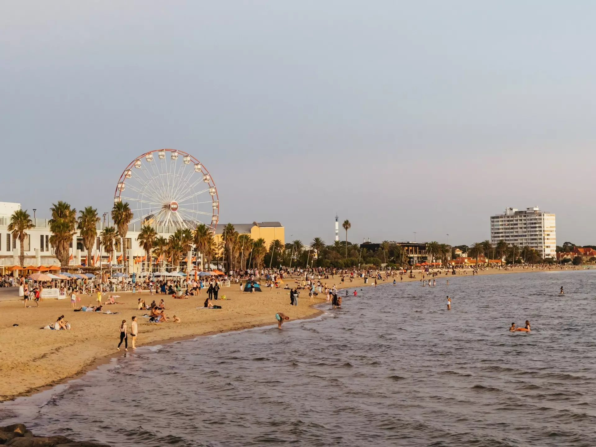 St Kilda's Beach in early autumn. filedIMAGE/Shutterstock