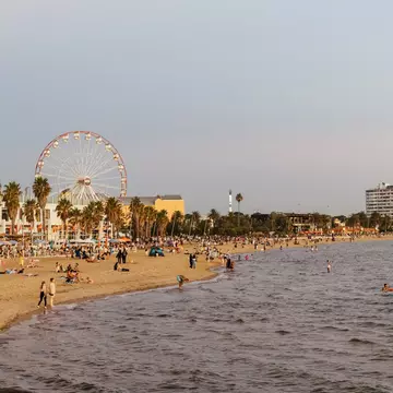 St Kilda's Beach in early autumn. filedIMAGE/Shutterstock