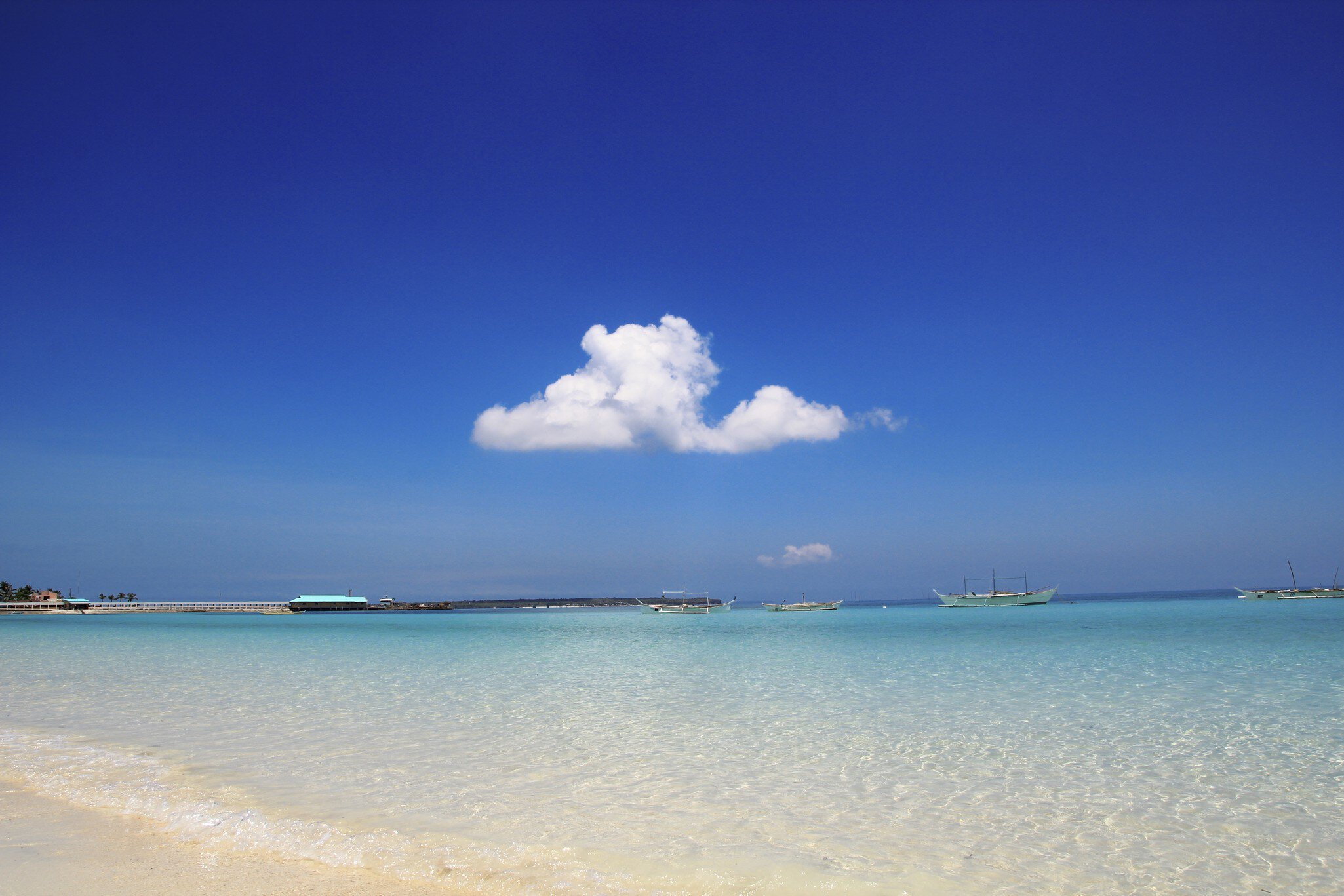Lone cloud: Bantayan Island, Cebu, Philippines