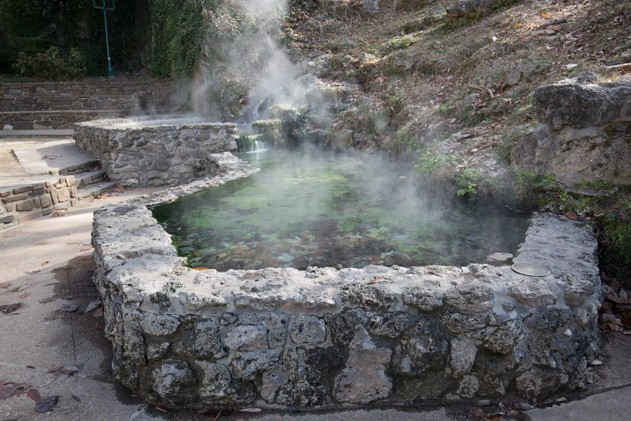 Mineral hot water in Hot Springs National Park in Arkansas  License Type: media  Download Time: 2021-05-28T15:32:35.000Z  User: BBuckner_lonelyplanet  Is Editorial: No  purchase_order: