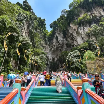  Batu Caves in Selangor, Malaysia. Majo Indo/Shutterstock