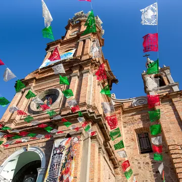 Parish of Our Lady of Guadalupe church in Puerto Vallarta. eskystudio/Shutterstock