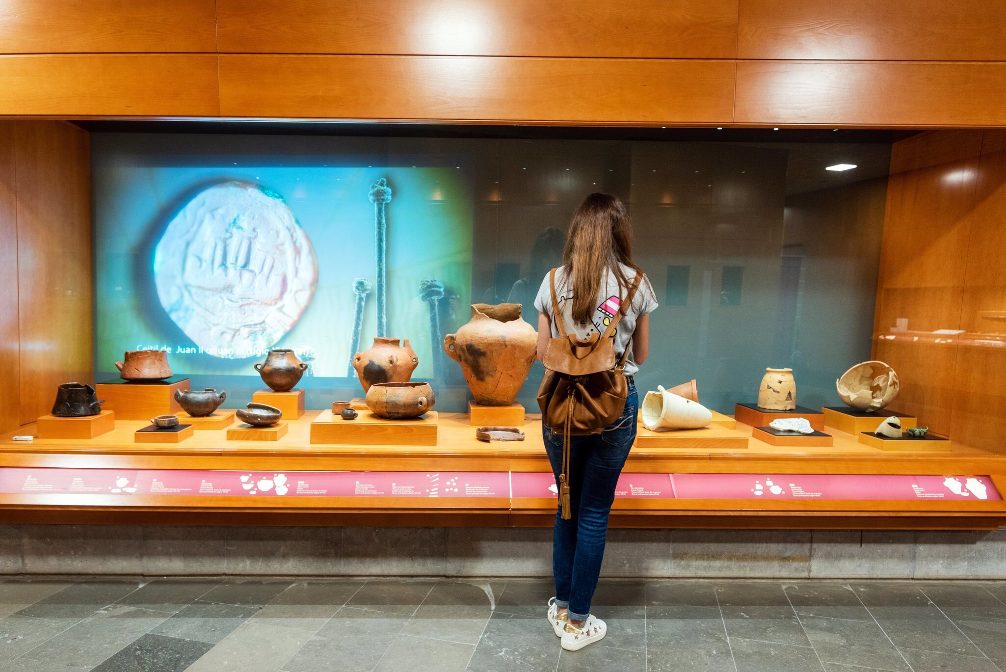 Galdar, Spain - March 2, 2019: Woman admiring the Interior of museum and Archaeological park, Cueva Pintada, in Galdar Gran Canaria, Spain . ; 
Cueva Pintada Museum & Archaeological Park

Shutterstock ID 1462682909; your: Bridget Brown; gl: 65050;...