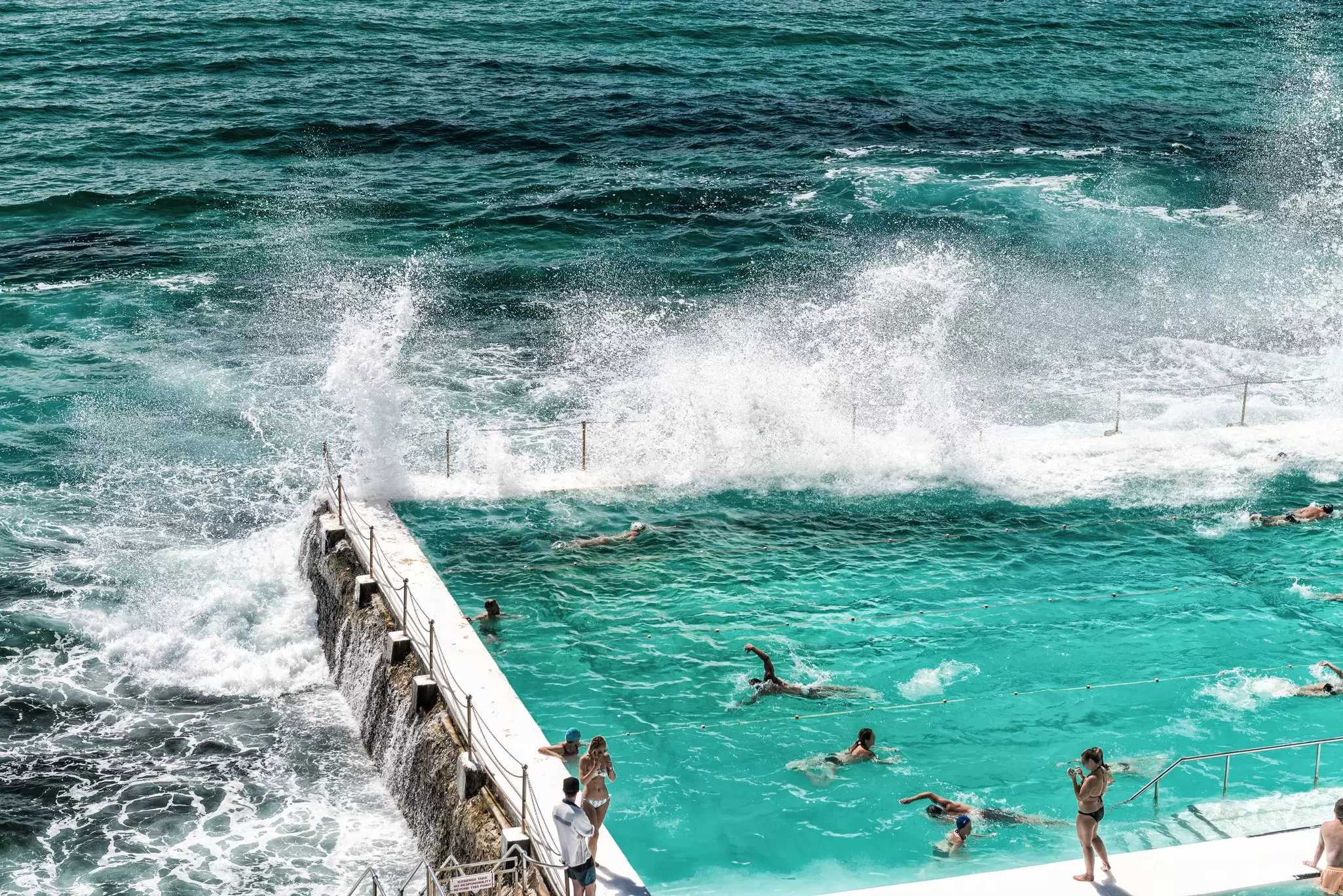 An ocean pool along the coastline of Sydney, Australia