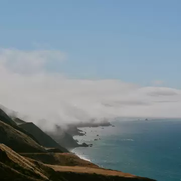 Rugged Sonoma coastline along Highway 1, Sonoma Valley, July 2025.