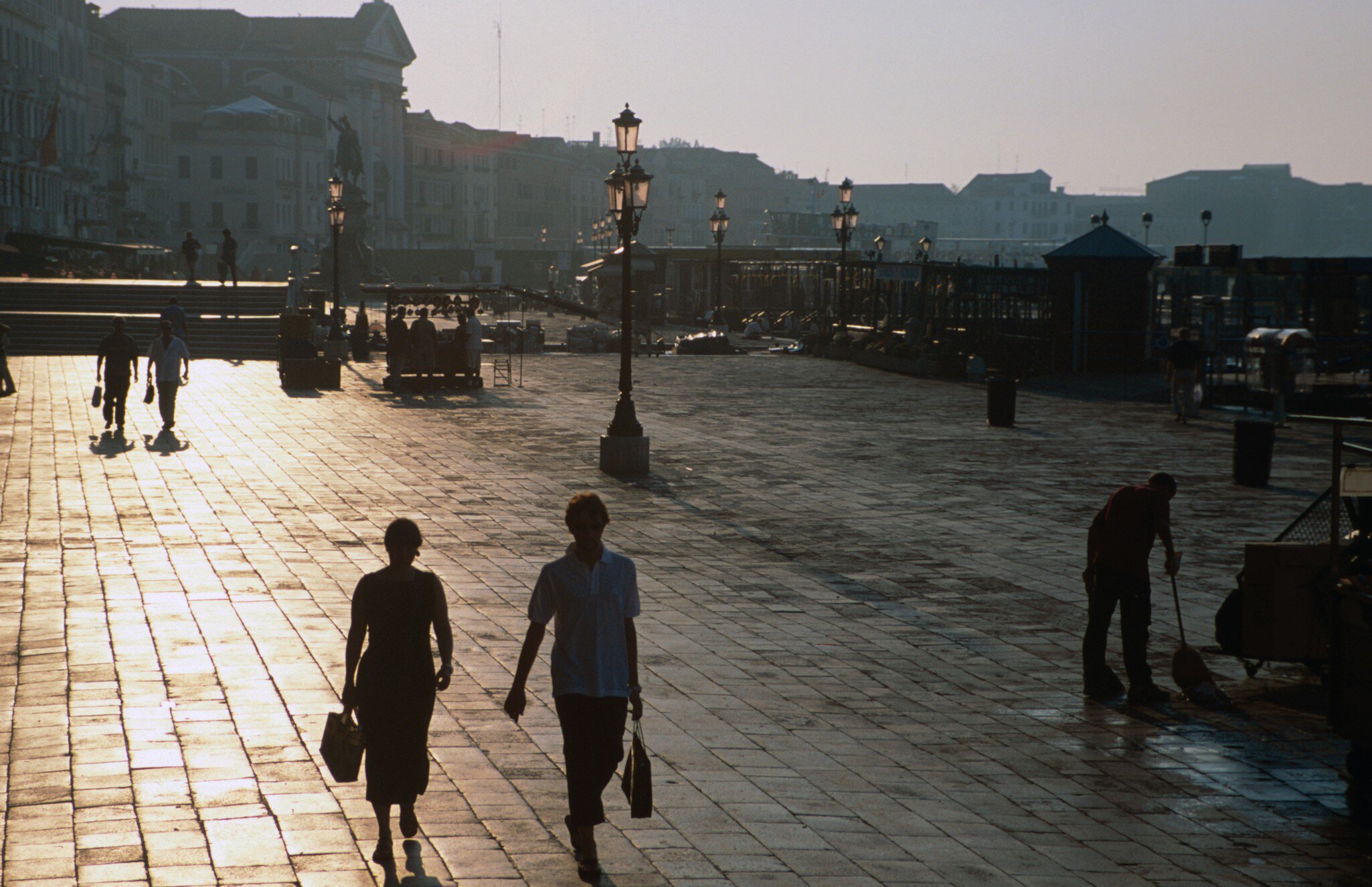 Piazza San Marco on a sunny summer day in Venice, Italy.