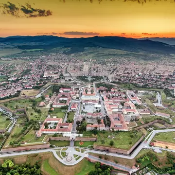 Alba Iulia medieval fortress aerial view at sunset; 
Alba Carolina Citadel

Shutterstock ID 675419281; your: Bridget Brown; gl: 65050; netsuite: Online Editorial; full: POI Image Update