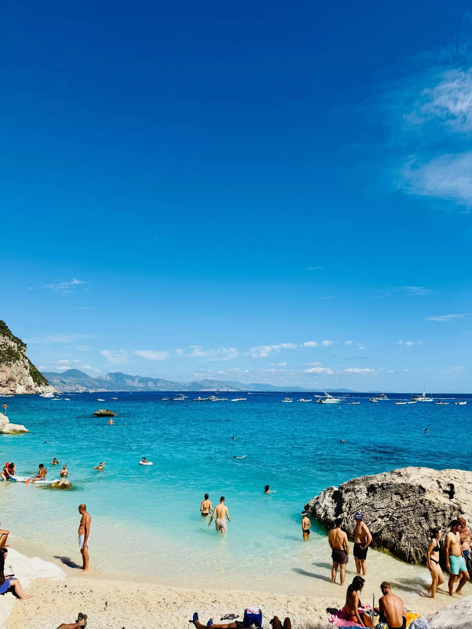 The famous beach Cala Goloritze on a summer day