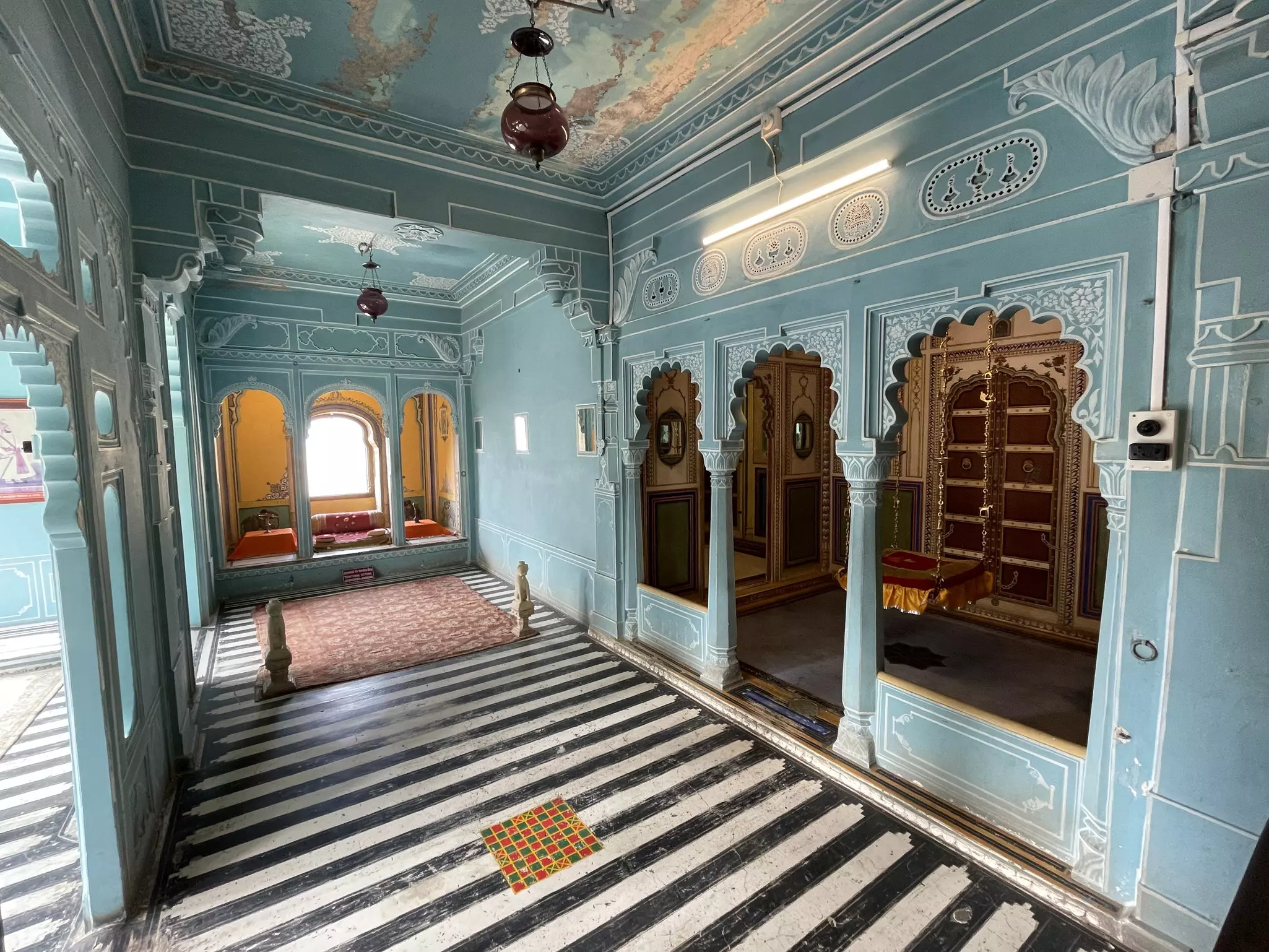 Bhim Vilas chambers in the City Palace, Udaipur, Rajasthan, India.