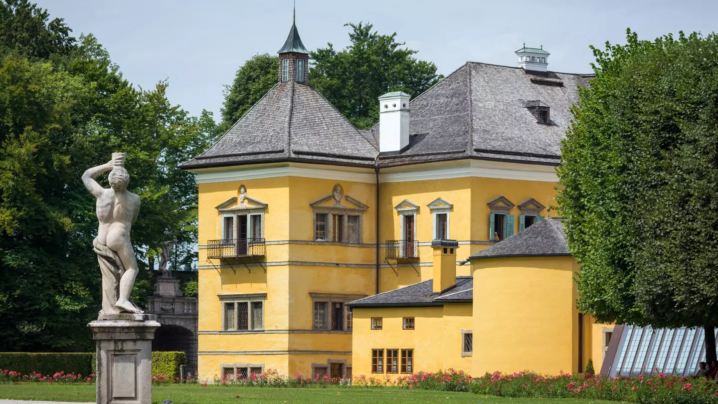 Schloss Hellbrunn seen from its adjoining gardens