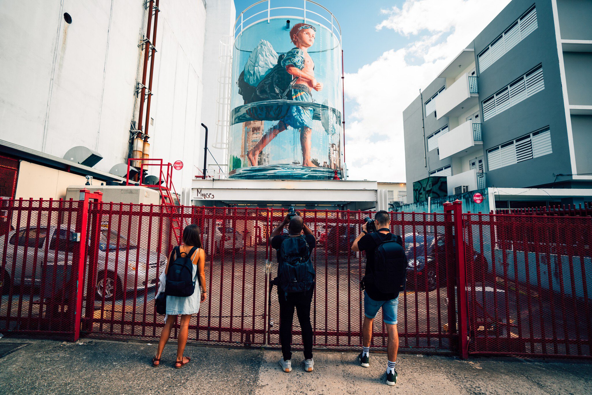 Murals in the Santurce neighborhood of San Juan, Puerto Rico.
