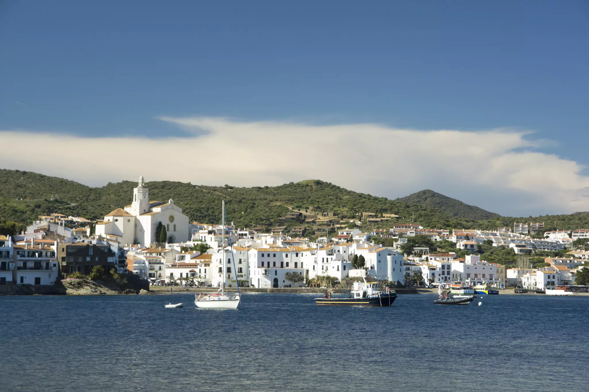 View of Cadaqués from the sea.