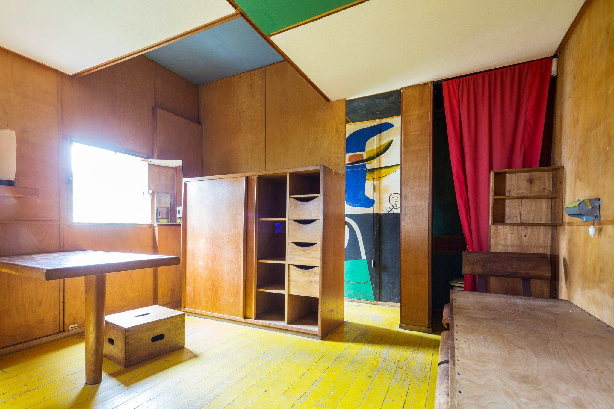 E2ECTX France, Alpes Maritimes, Roquebrune Cap Martin, nozzle trail, shed Le Corbusier 1952 listed as World Heritage by UNESCO,Cabanon Le Corbusier,