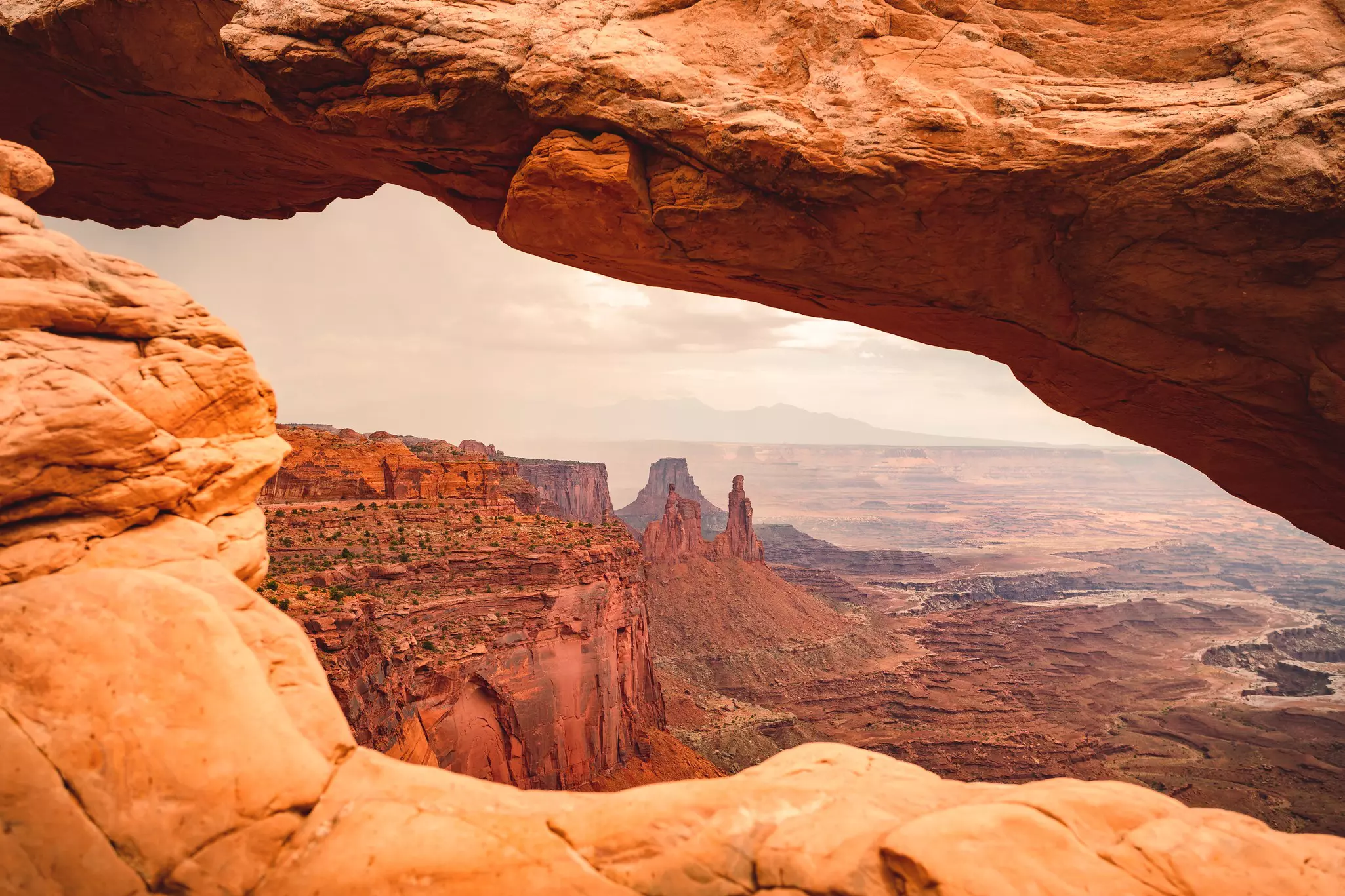 A vast landscape of rock formations.