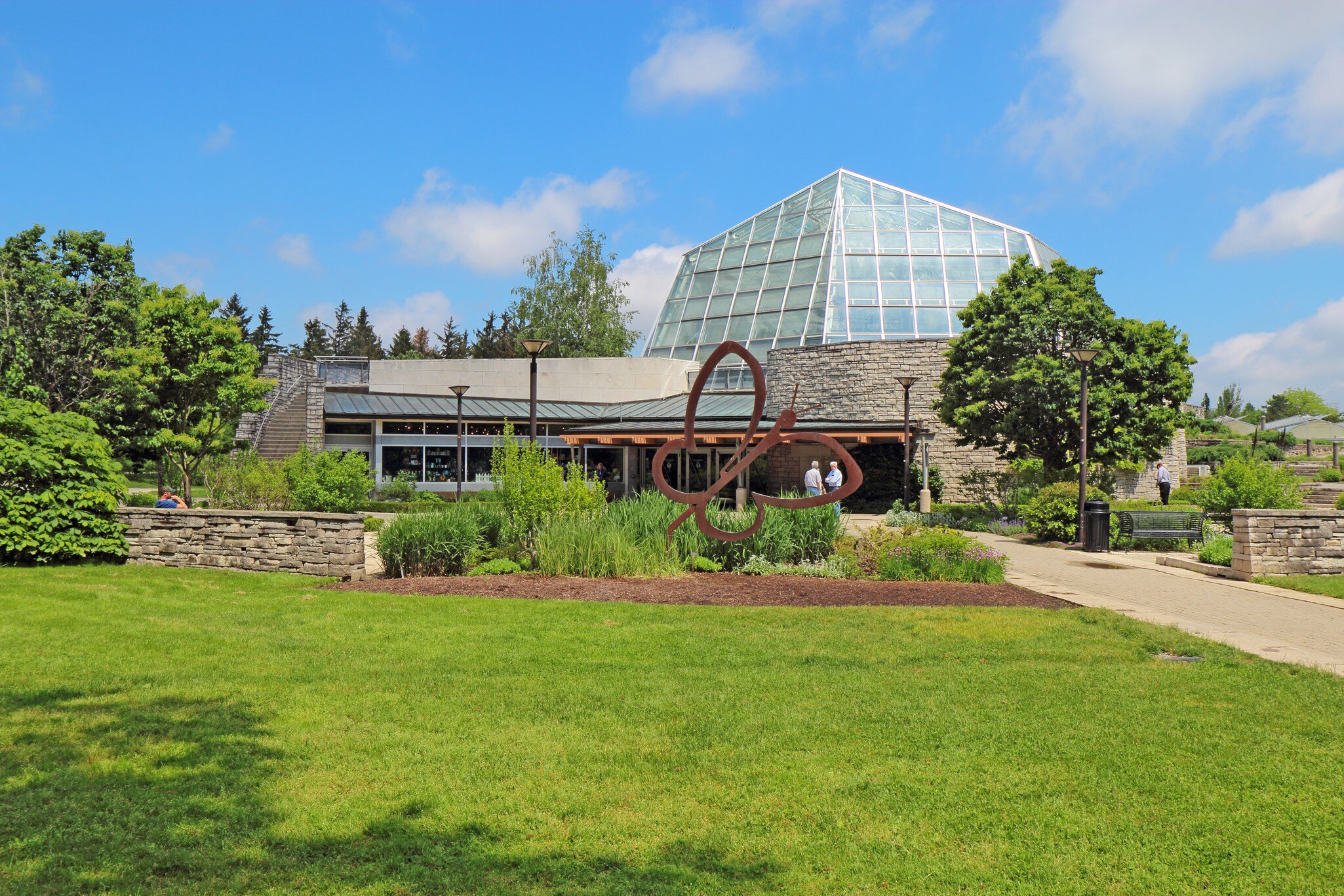 The Niagara Parks Butterfly Conservatory, with up to 45 species of butterflies, on the grounds of the Niagara Parks Botanical Gardens in Niagara Falls, Canada.  