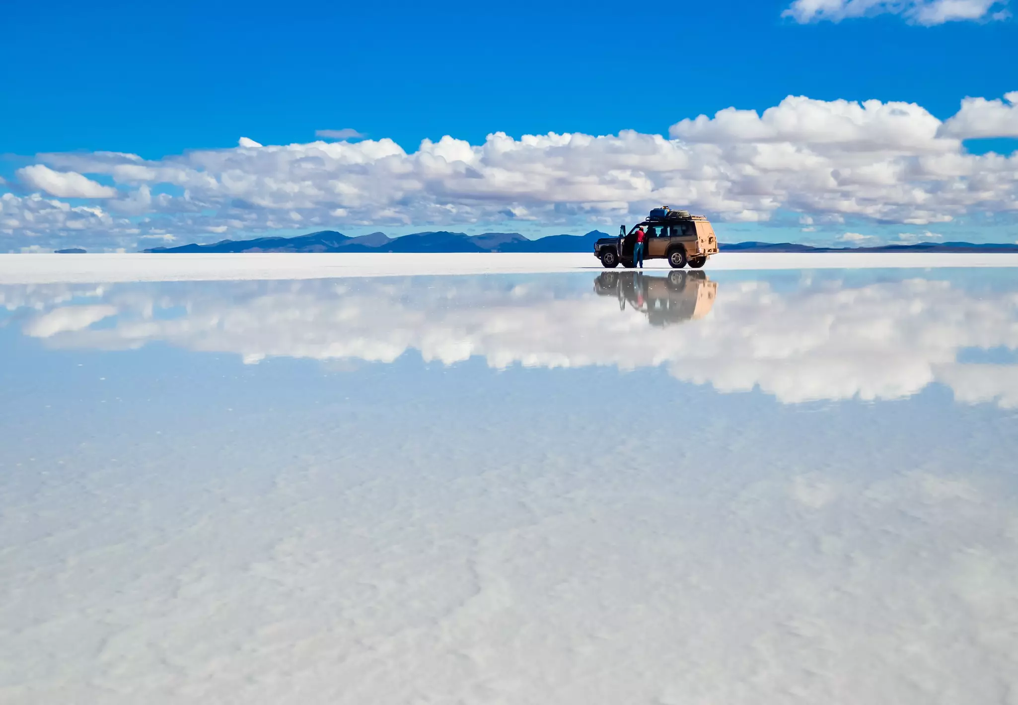 Bolivia's salt flats offer an unobstructed view of the sky. Olga Kot Photo/Shutterstock