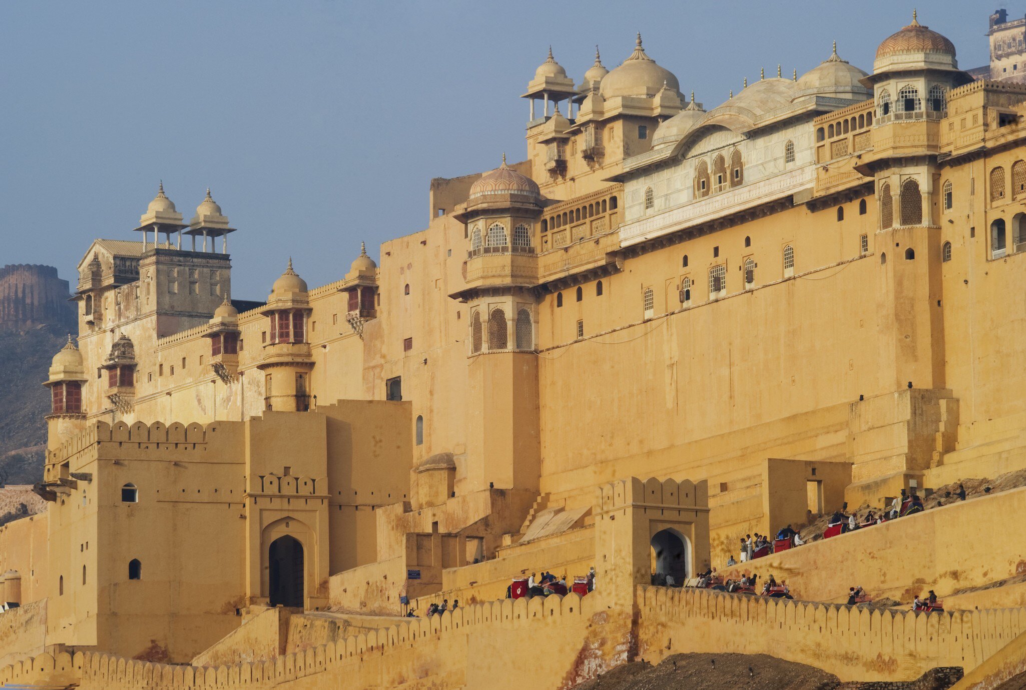 View of the Amber Fort in Jaipur, India.