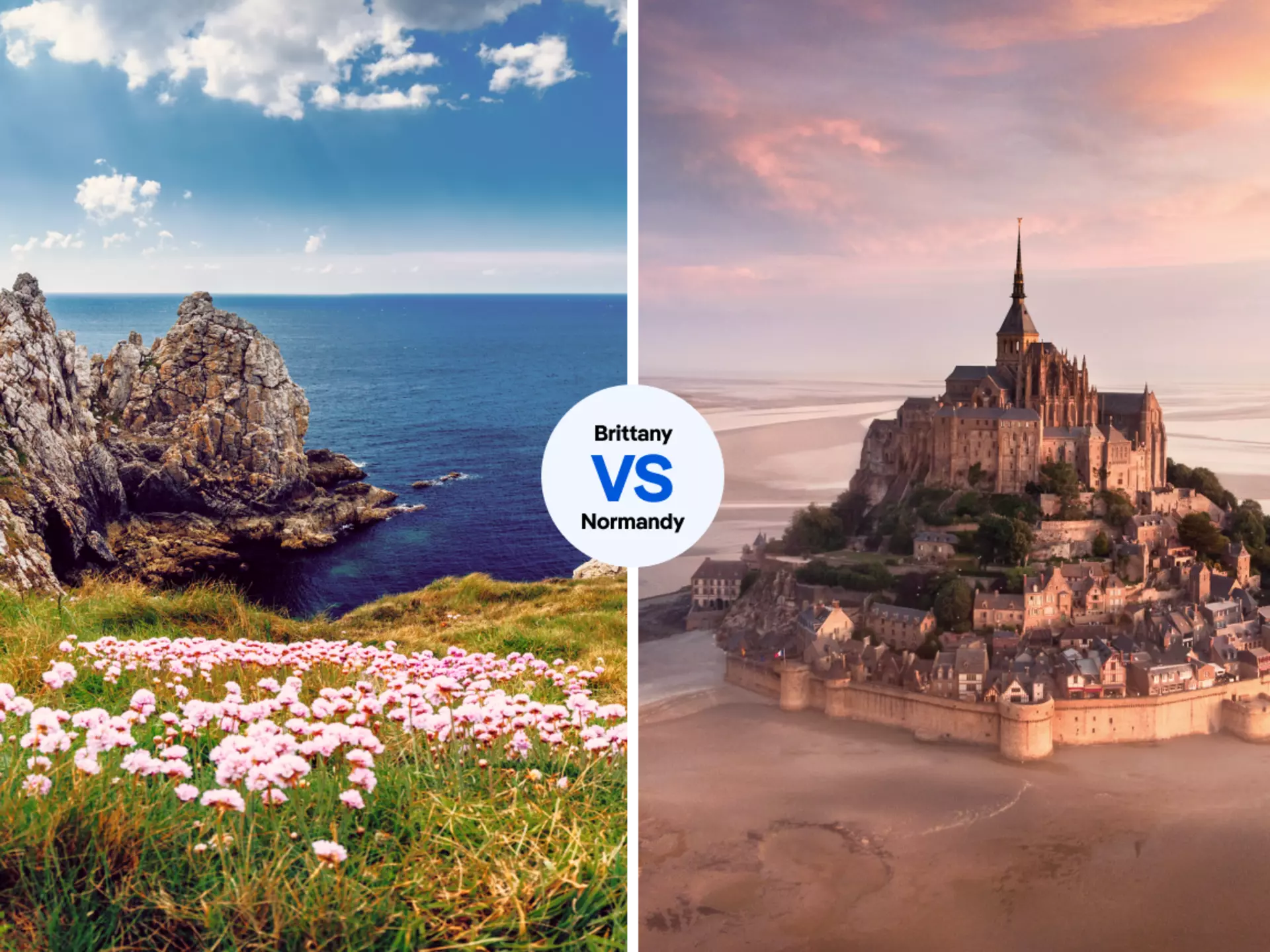 Take in some of Brittany’s majestic coastline at Pointe de Pen-Hir on the Crozon Peninsula, or the majesty of Mont-St-Michel in Normandy. iStock; 500px