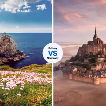 Take in some of Brittany’s majestic coastline at Pointe de Pen-Hir on the Crozon Peninsula, or the majesty of Mont-St-Michel in Normandy. iStock; 500px