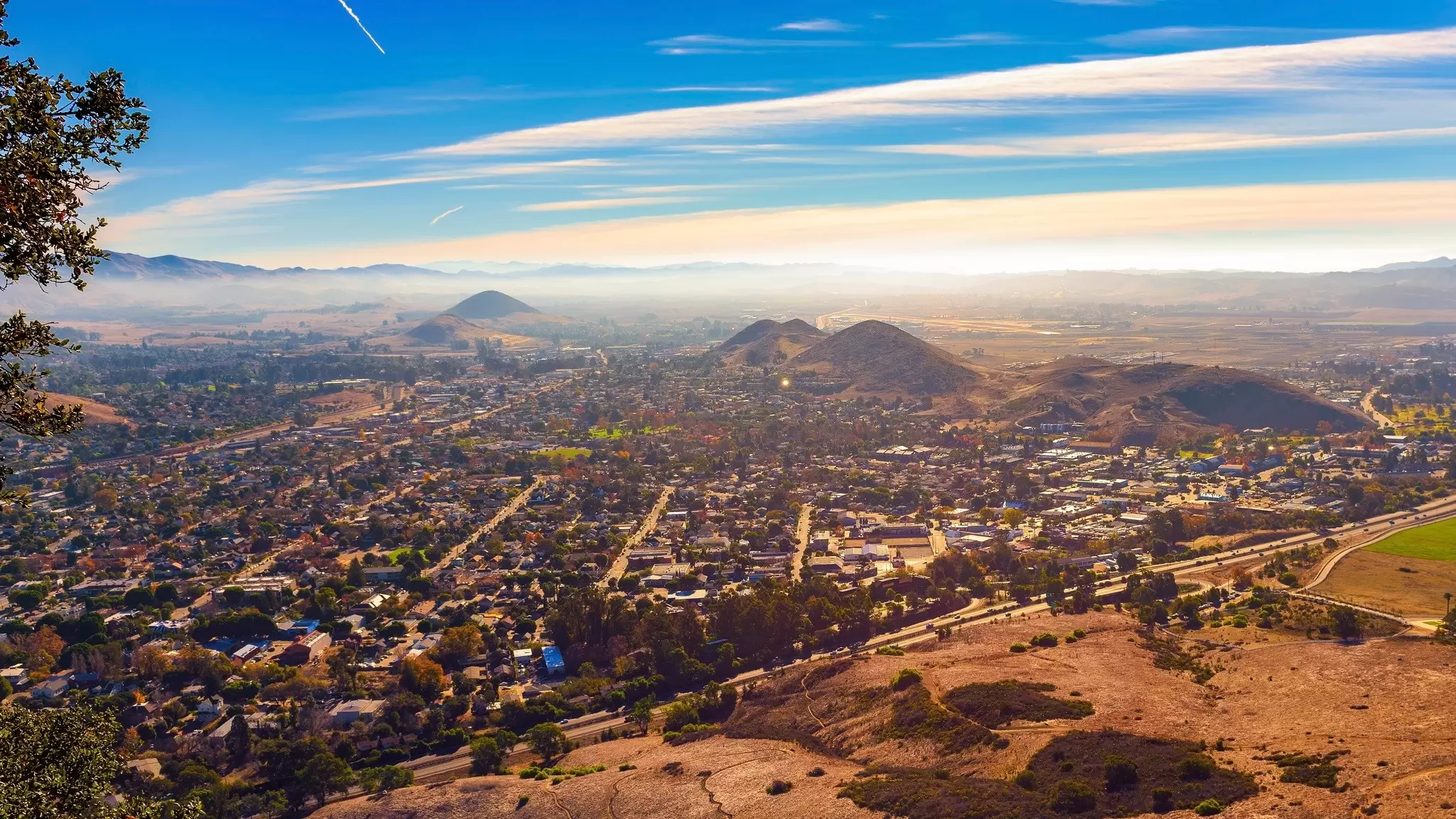 A view of San Luis Obispo from Cerro Peak. Nick Fox/Shutterstock
