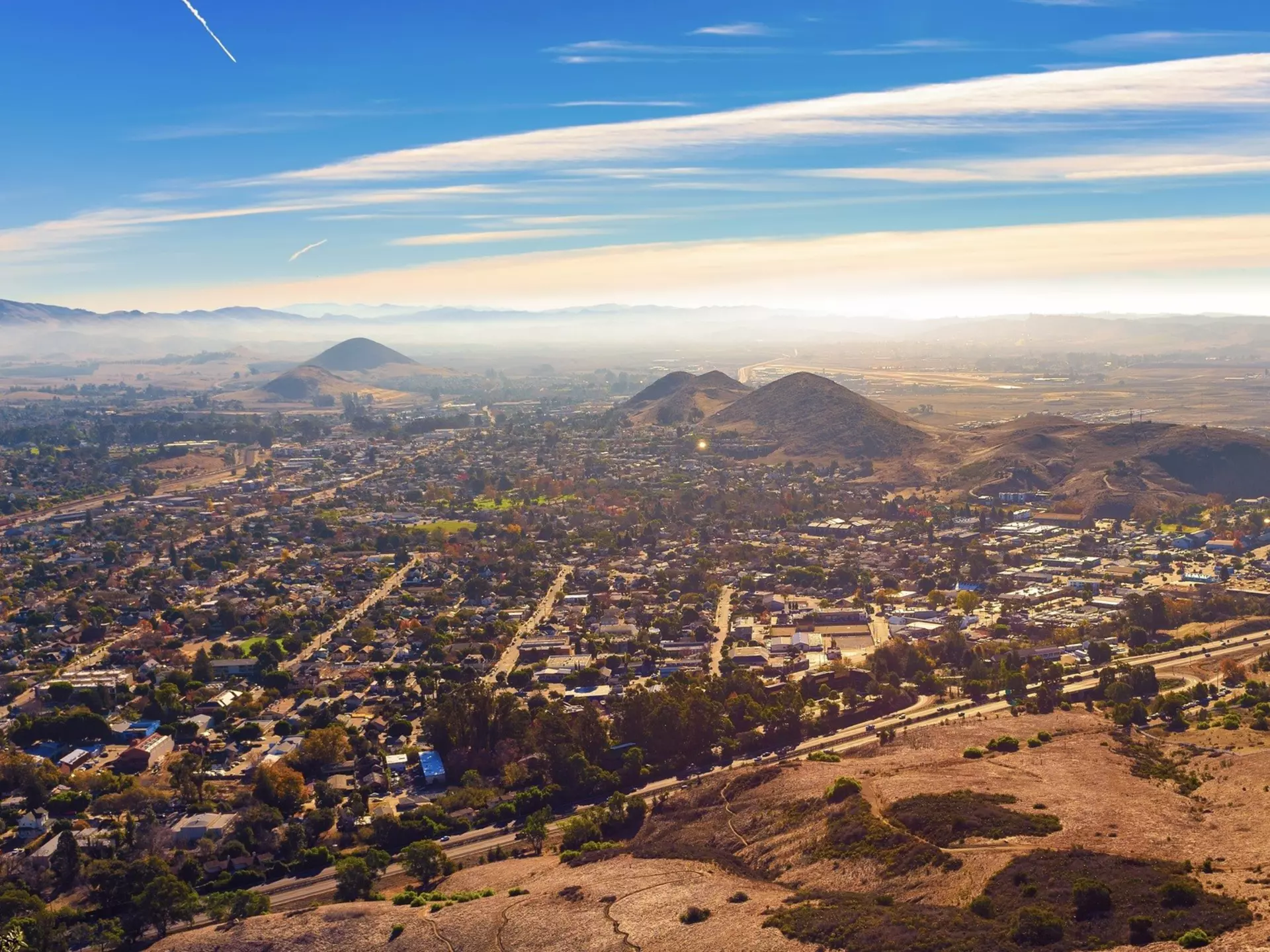 A view of San Luis Obispo from Cerro Peak. Nick Fox/Shutterstock