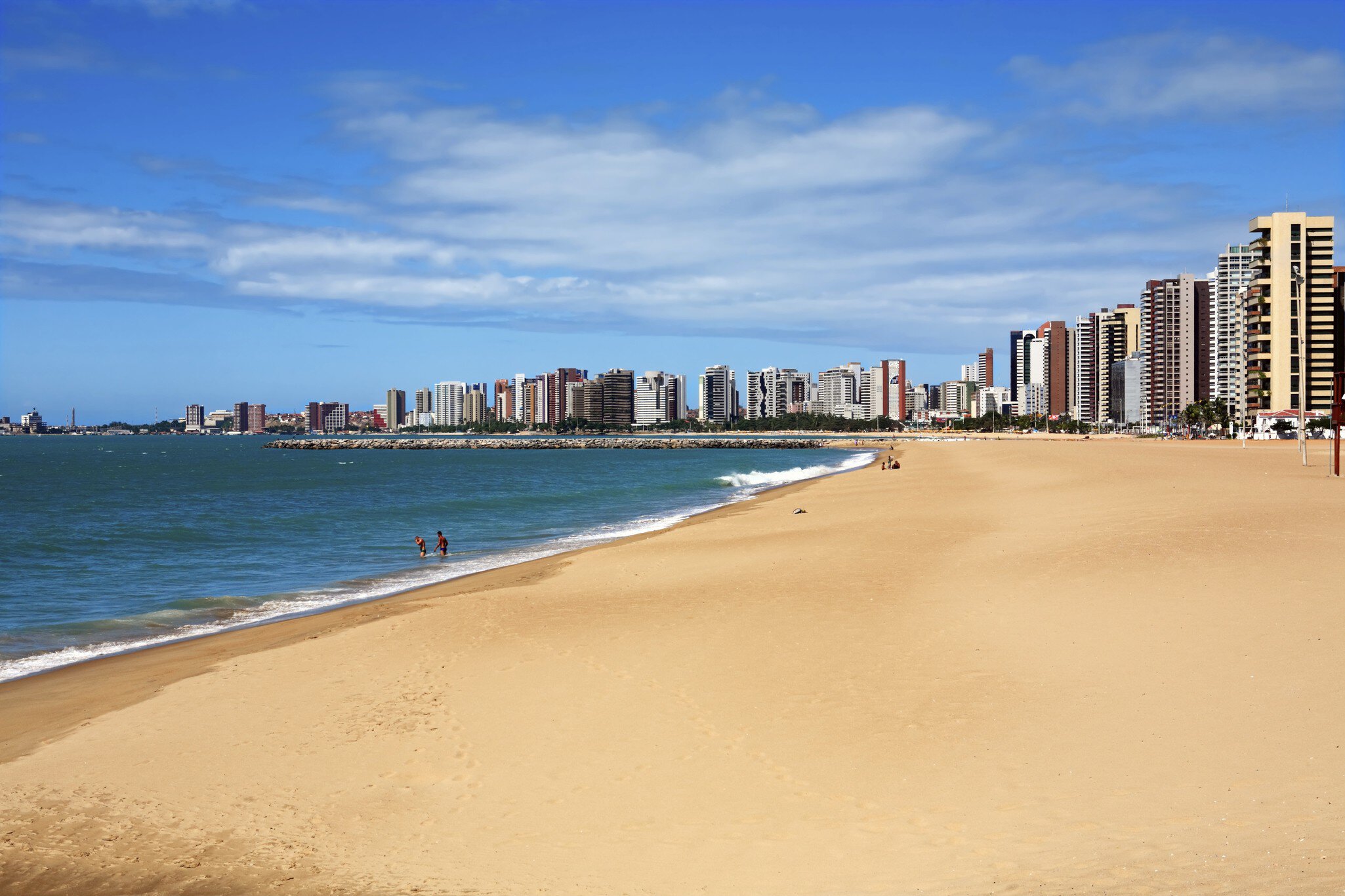 beach of Fortaleza Ceara Brazil