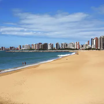 beach of Fortaleza Ceara Brazil