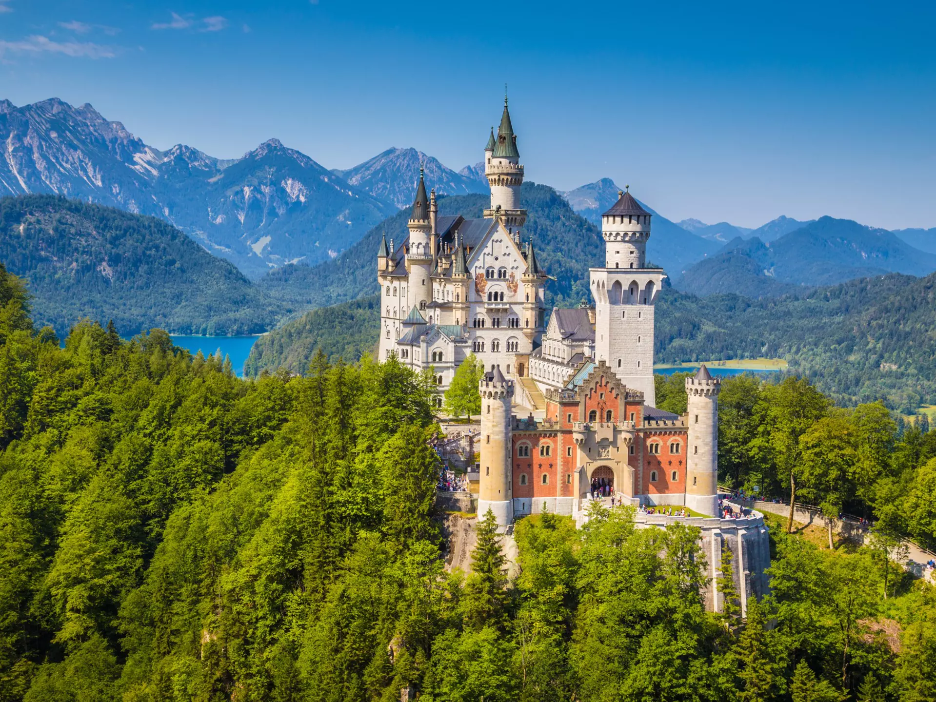 A road trip through the Bavarian Alps will take you to castles, lakes and mountain viewpoints. bluejayphoto/Getty Images