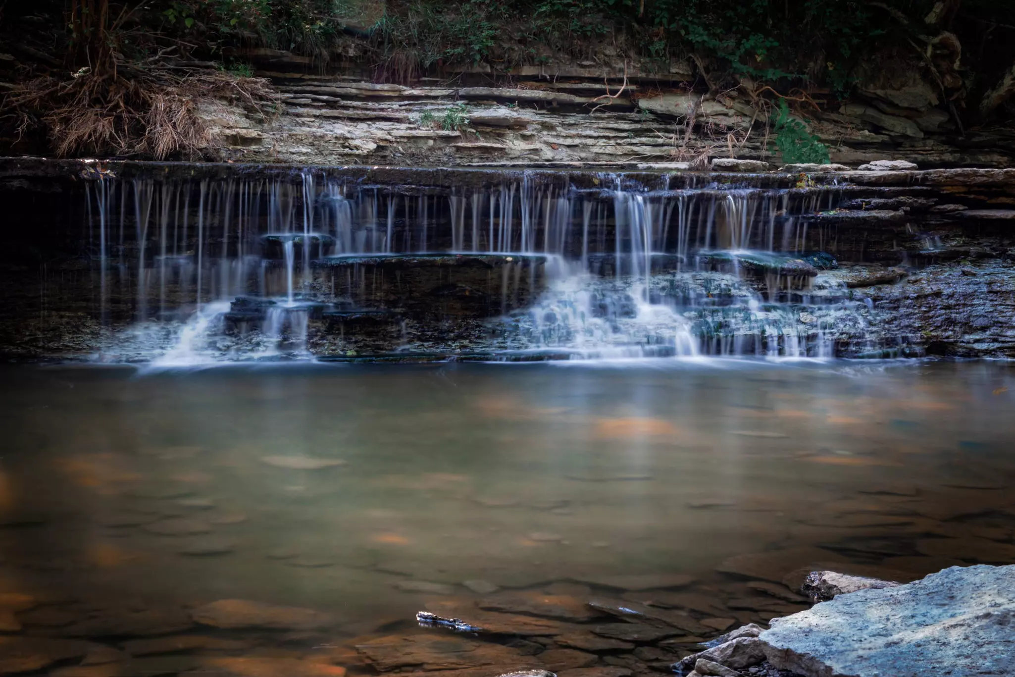 Horseshoe Falls at Caesar Creek State Park in Waynesville, Ohio. Greg Dungan/Shutterstock