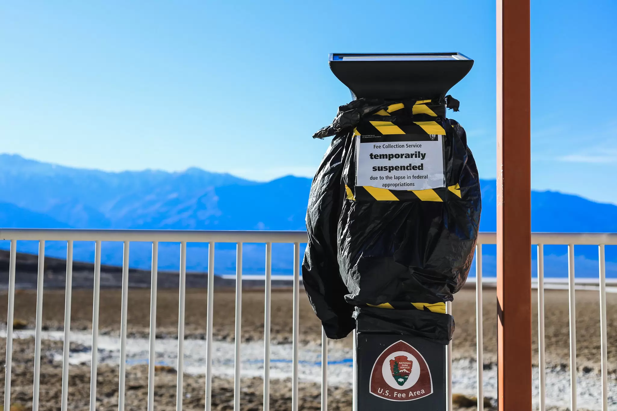 A closed pay machine in Death Valley, California. Logan Bush/Shutterstock 