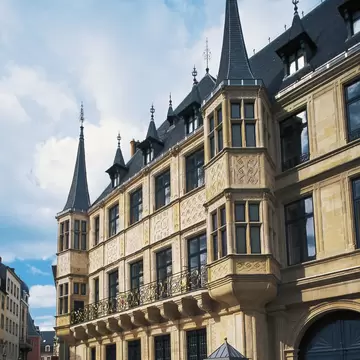 Facade of Grand Ducal Palace (1545-1604), Luxembourg City, Luxembourg