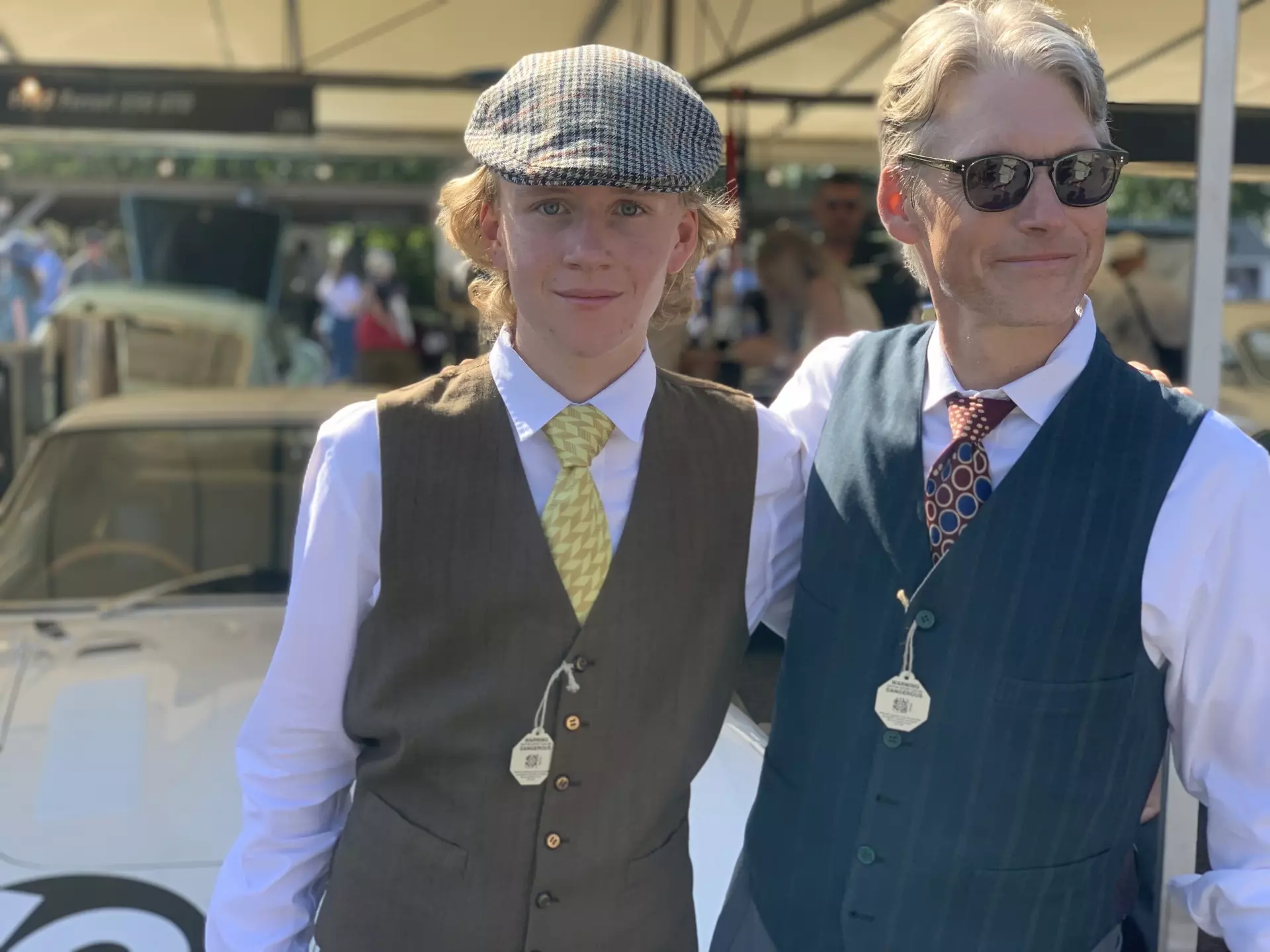 The author and his son Owen attend the Goodwood Revival, Chichester, UK on September 9, 2023 © Adrian Wenner