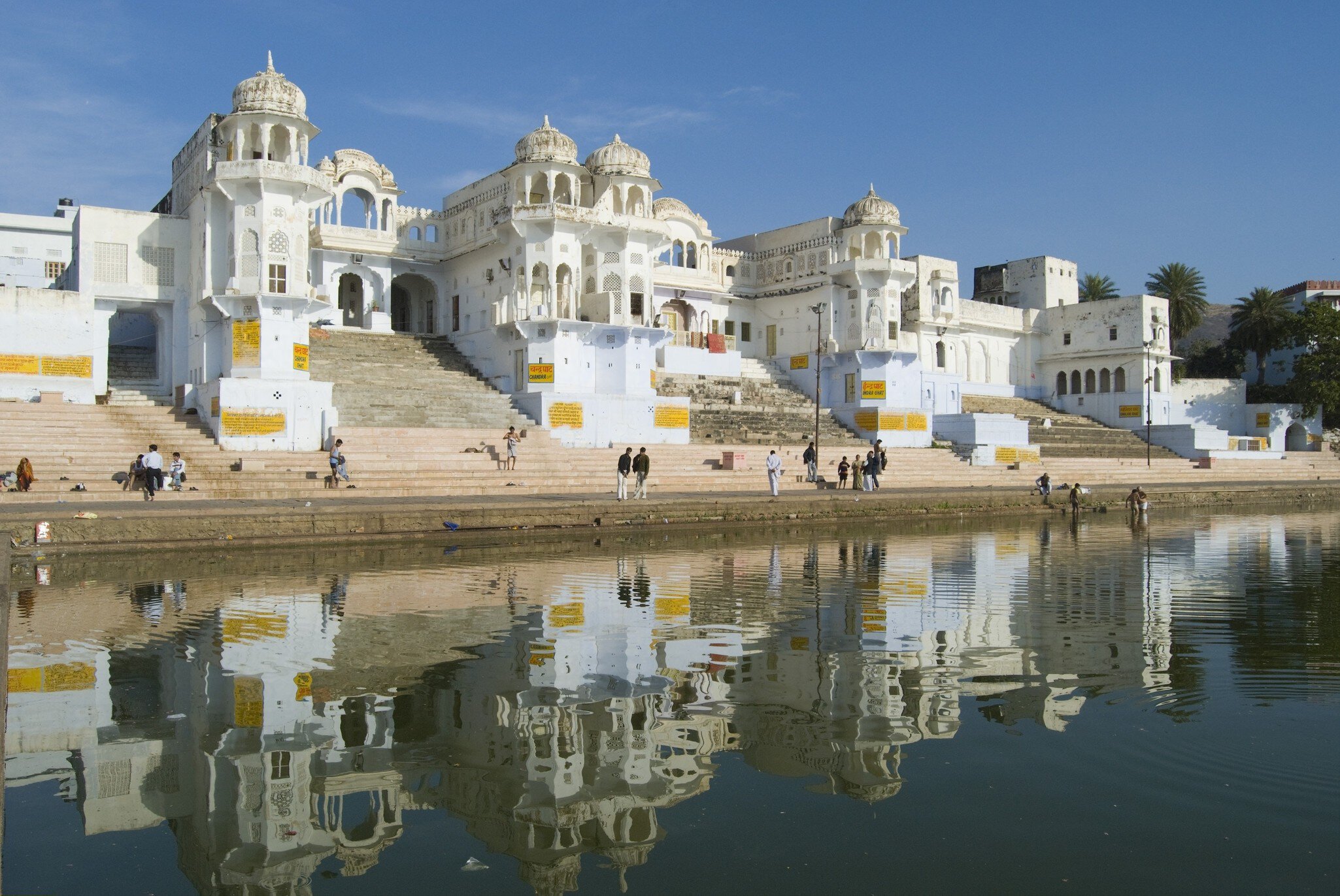 (GERMANY OUT) India, Pushkar: ghat at holy lake Pushkar (Photo by Lillehaug/ullstein bild via Getty Images)