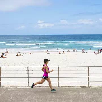 Running at Bondi Beach