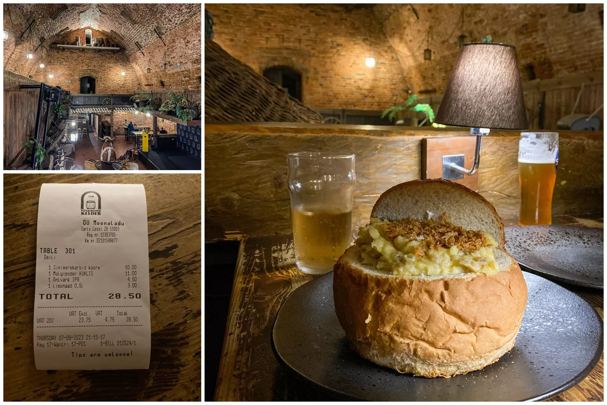 Built in 1767, the Gunpowder Cellar of Tartu is a storied spot to try local craft beers Mulgipuder, a traditional southern Estonian dish of potatoes, pearl barley and bacon © Daniel James Clarke