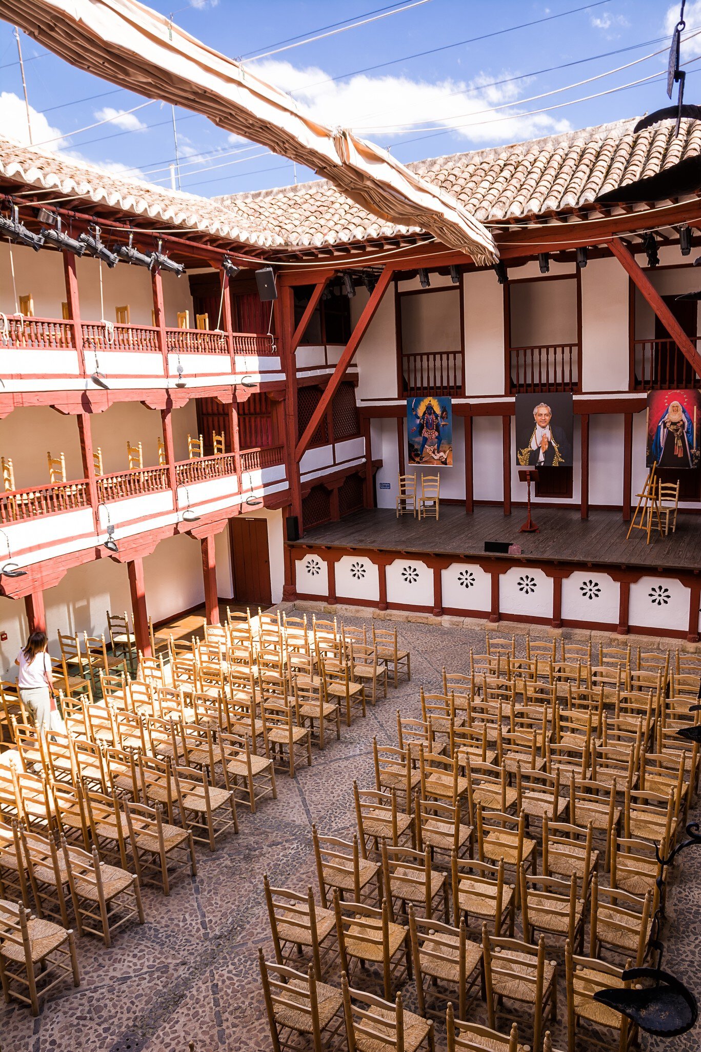 View of the Corral de Comedias theater in Almagro, Spain.
