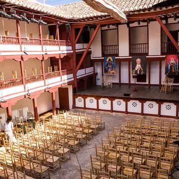 View of the Corral de Comedias theater in Almagro, Spain.