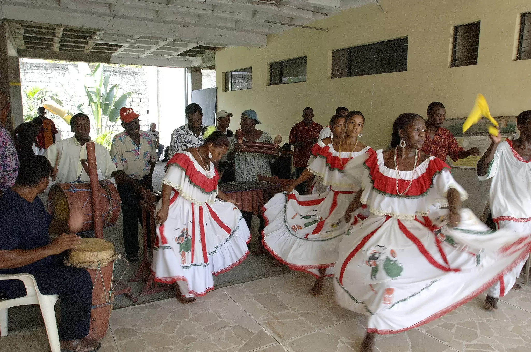 Marimba musicians performing in the Esmeraldas region of Ecuador