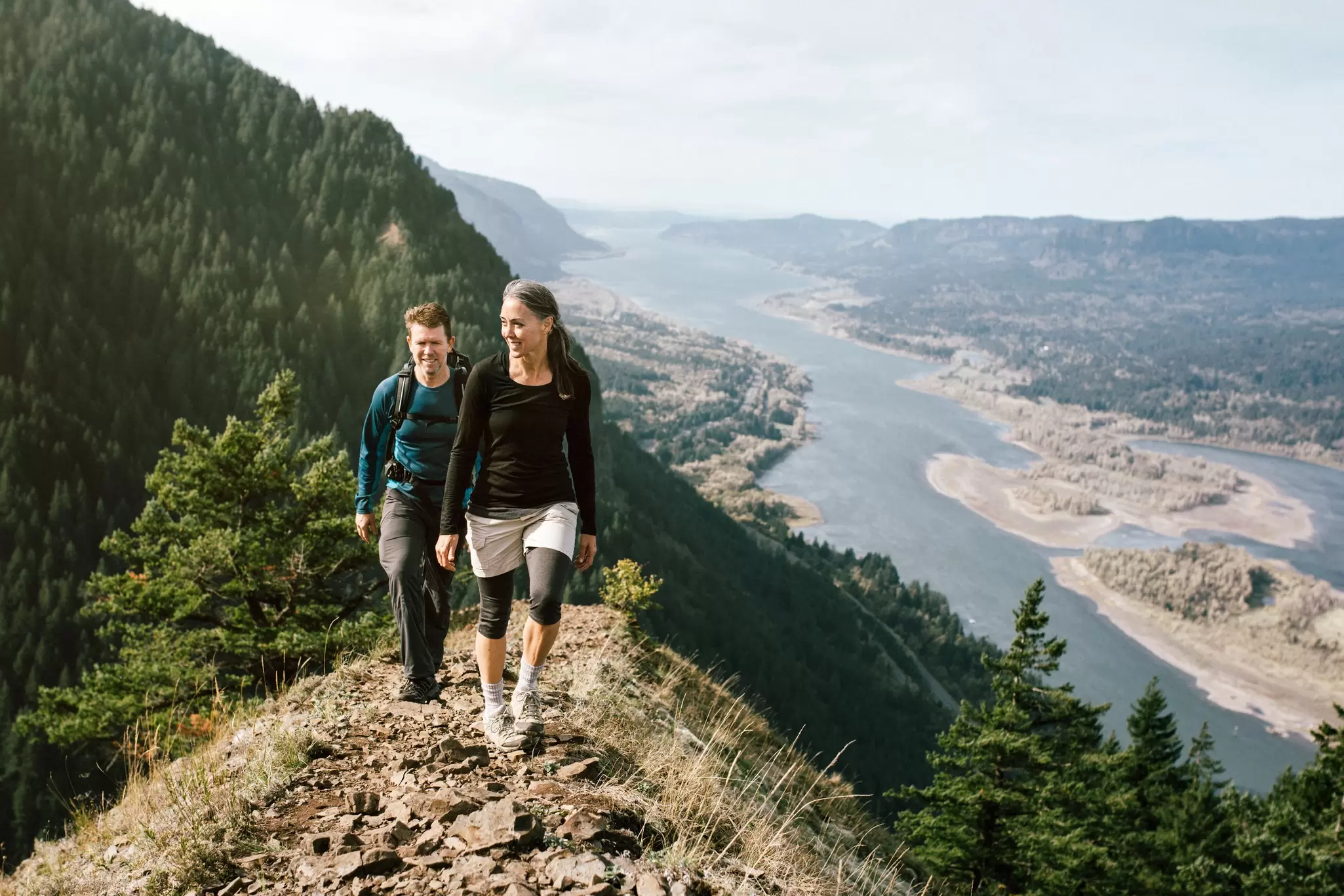 There are incredible hiking trails throughout the majestic Columbia River Gorge. RyanJLane/Getty Images