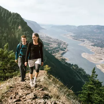 There are incredible hiking trails throughout the majestic Columbia River Gorge. RyanJLane/Getty Images