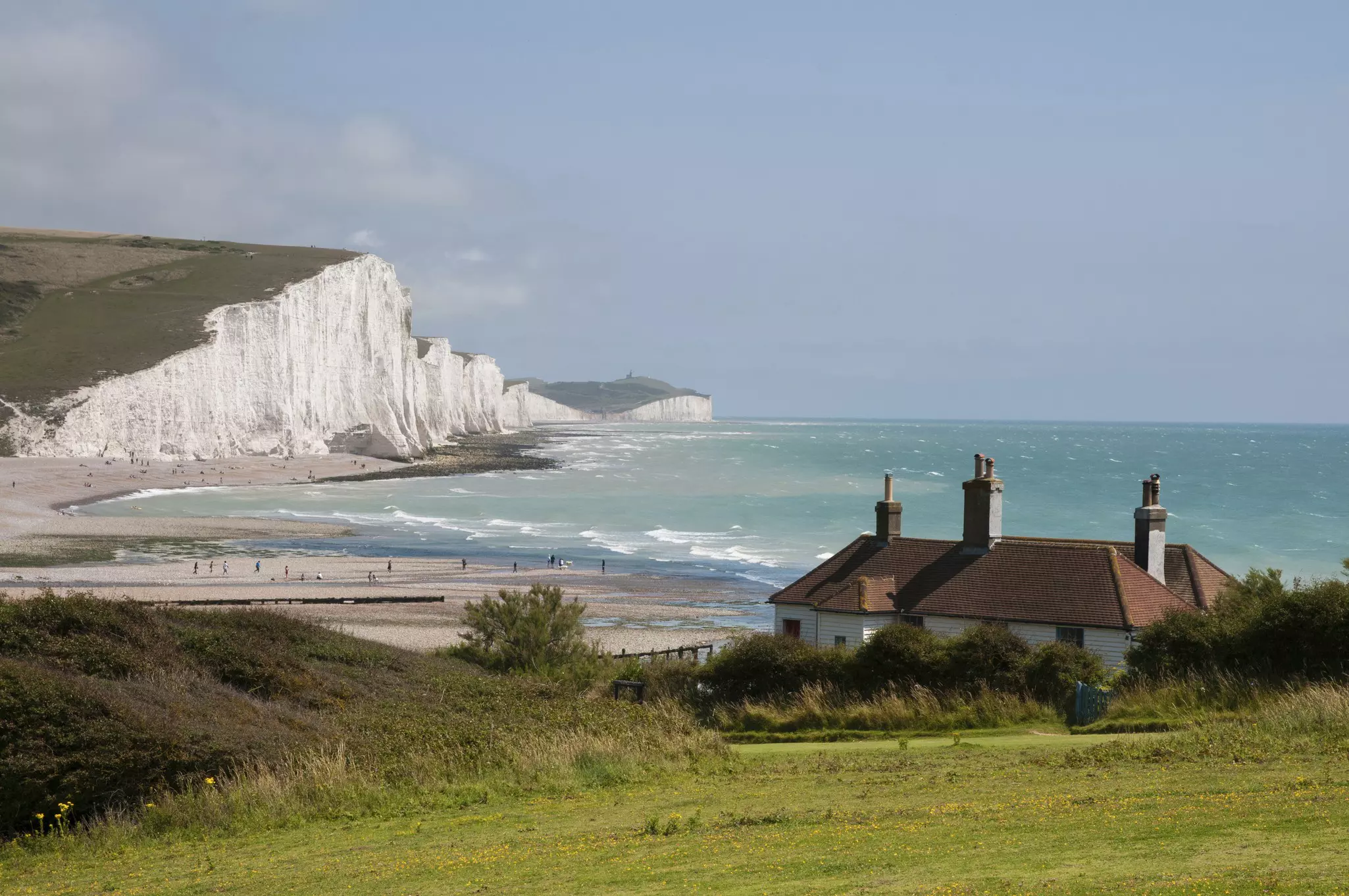 Coastguard cottages at Seaford Head
