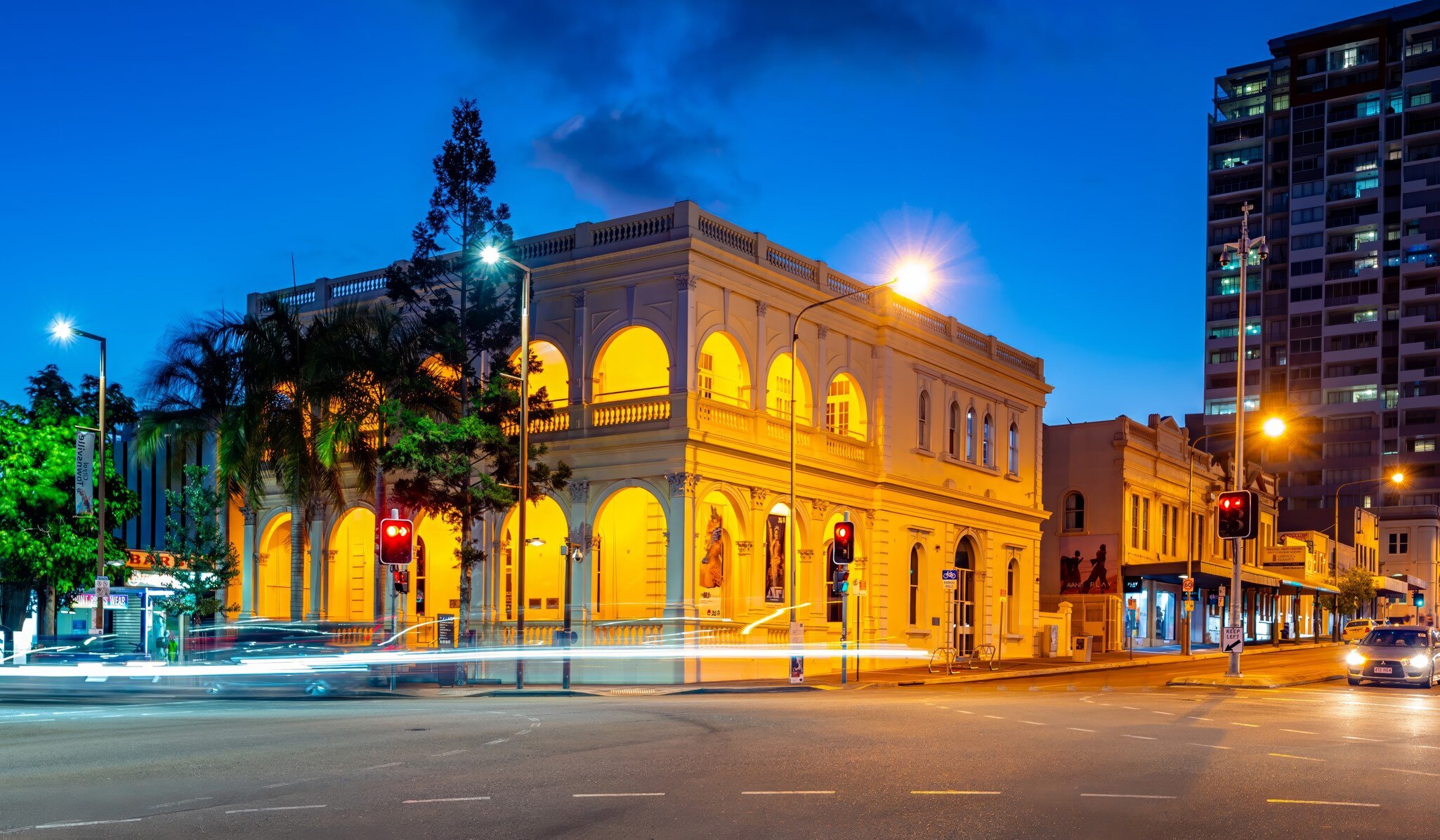 Townsville, Queensland, Australia. Perc Tucker Regional Gallery, Townsville's premier art gallery, in the grand 1885 former bank building on Flinders St.