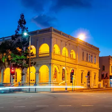 Townsville, Queensland, Australia. Perc Tucker Regional Gallery, Townsville's premier art gallery, in the grand 1885 former bank building on Flinders St.