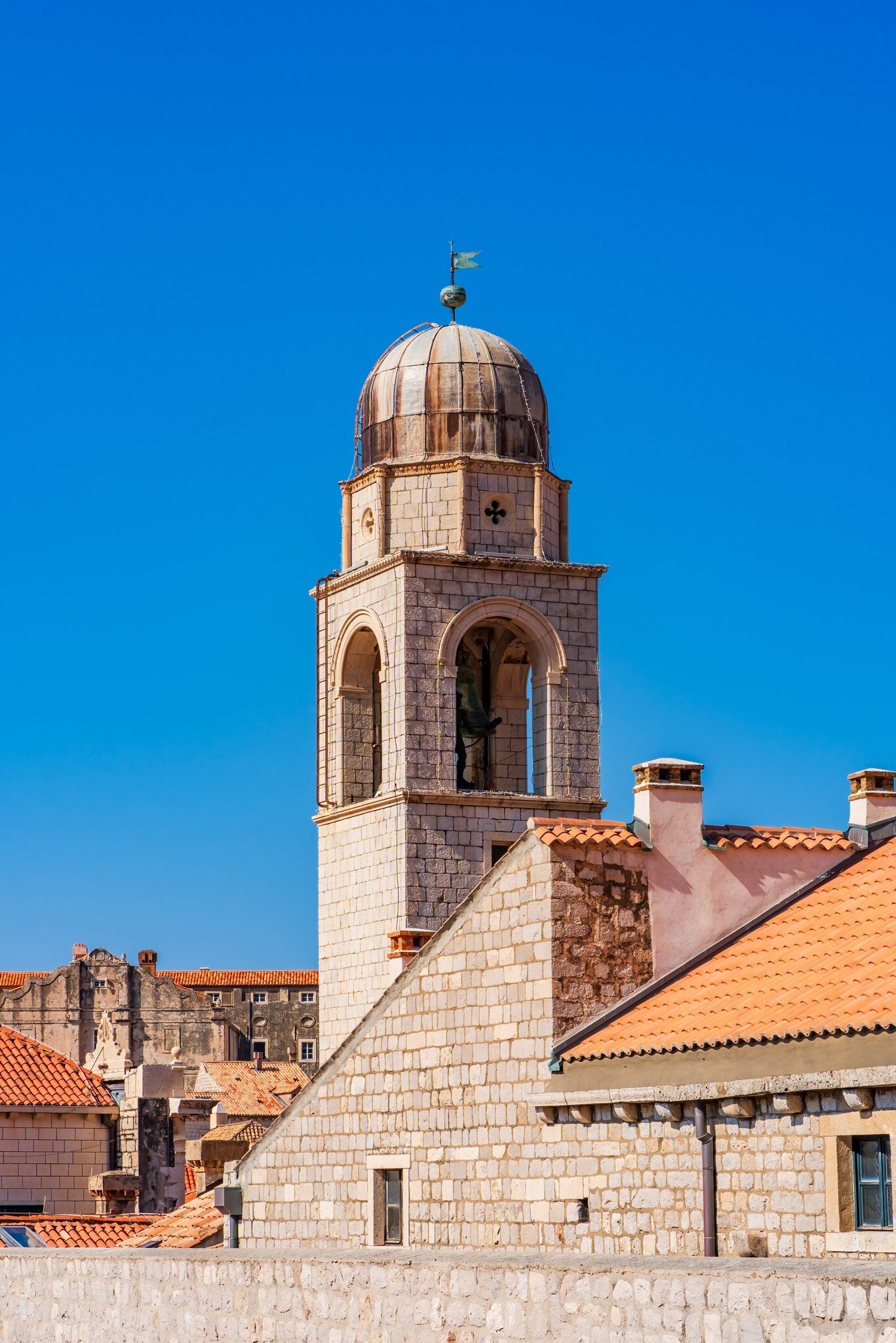 The Dubrovnik Bell Tower on Luza Square in the historic Old City of Dubrovnik, Croatia, License Type: media, Download Time: 2026-02-24T15:56:30.000Z, User: LP_YKhanna, Editorial: false, purchase_order: 65050 - Digital Destinations and Articles, job: LP, client: App Content, other: Yuvraj Khanna