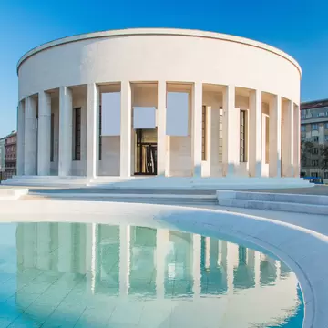 ZAGREB, CROATIA – October 10, 2018: Monumental art gallery and fountain in center of Croatian capital , License Type: media, Download Time: 2026-02-04T20:46:25.000Z, User: LP_YKhanna, Editorial: true, purchase_order: 65050 - Digital Destinations and Articles, job: LP, client: App Content, other: Yuvraj Khanna