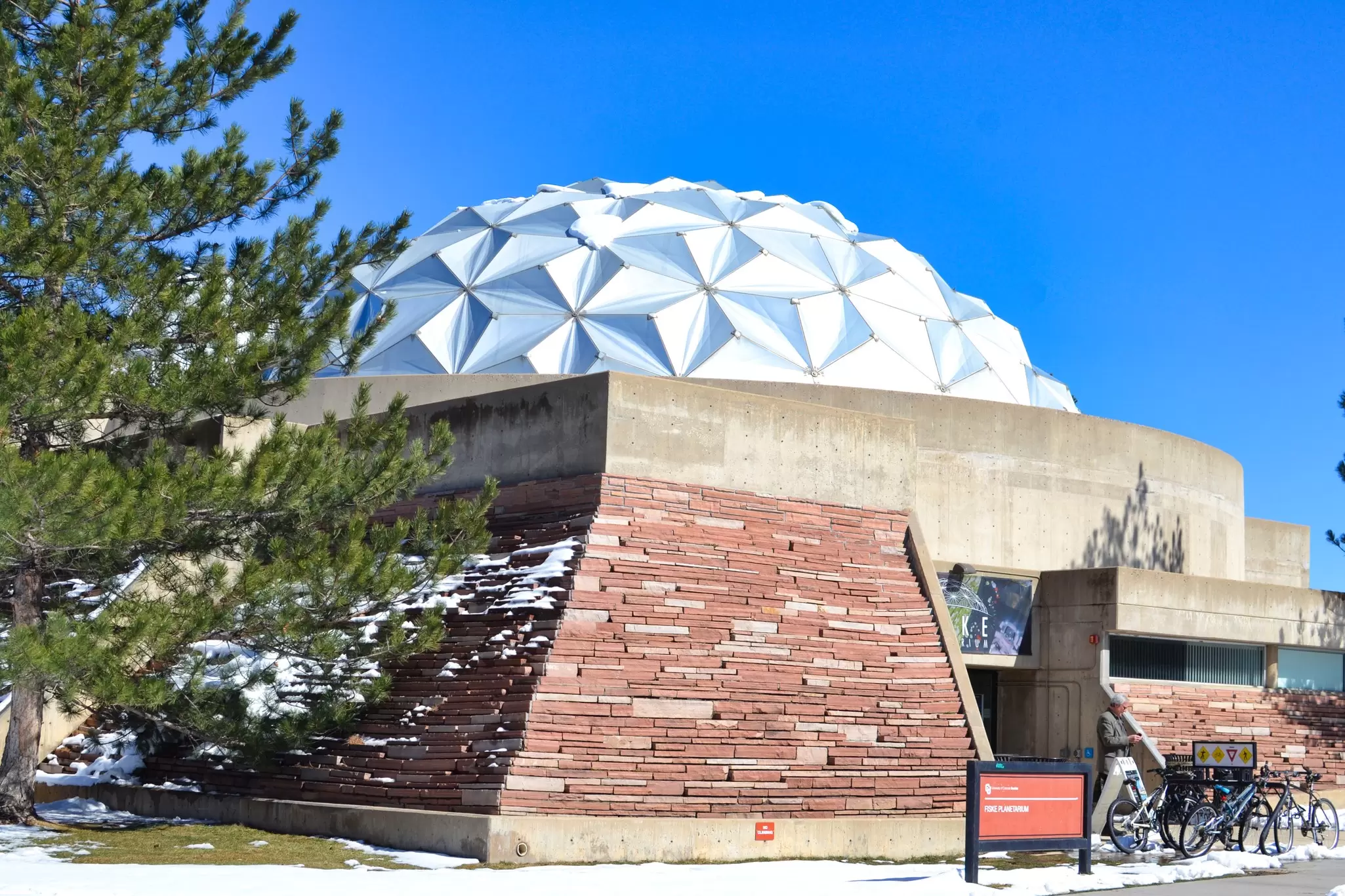 The domed exterior of a planetarium: Fiske Planetarium, Boulder, Colorado 