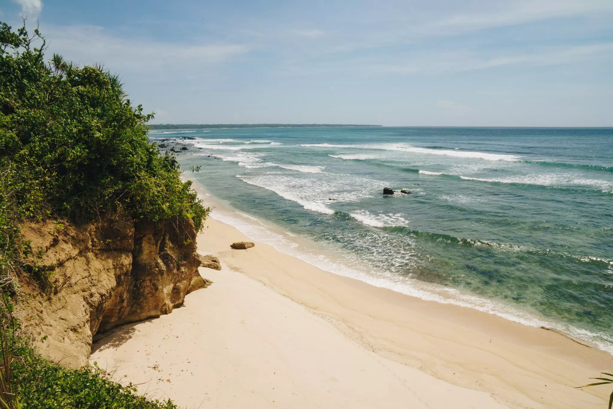 Beautiful Scenery of Pancur Beach, Banyuwangi Indonesia (Alas Purwo National Park)